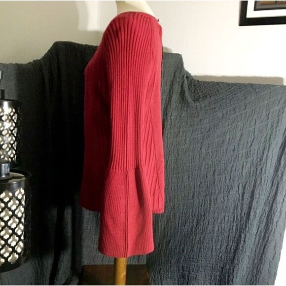 Michael Stars NWT Enjoy! Red Knit Sweater Size L - Picture 3 of 12
